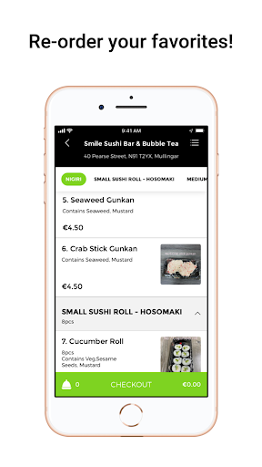 Smile Sushi Bar & Bubble Tea Screen 2