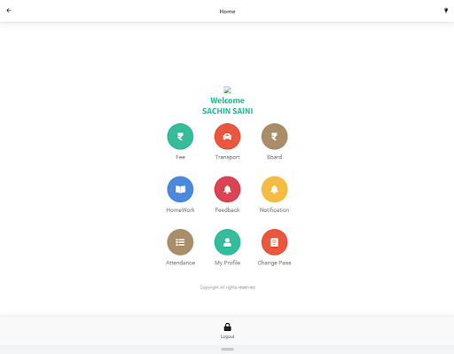Android application VB Admin screenshort