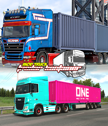 Android application Mod Truk Trailer Kontainer screenshort
