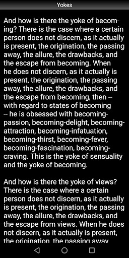 Buddhism: Yokes Sutta Screen 3
