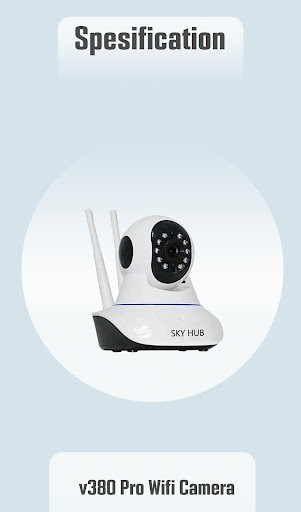 Android application v380 pro wifi camera App guide screenshort