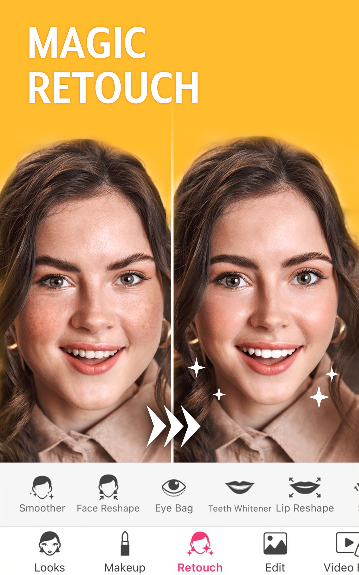 Android application YouCam Makeup - Selfie Editor screenshort