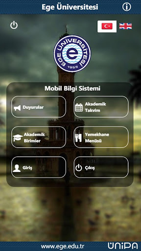 Android application Ege Üniversitesi Mobil screenshort