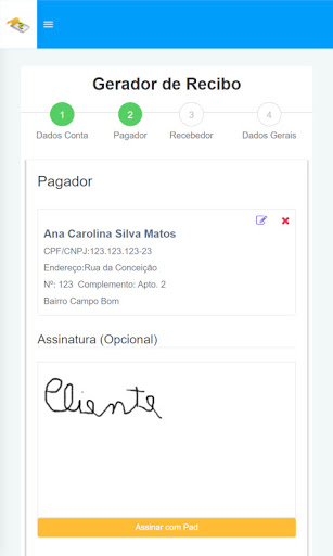 Gerador Recibo Screen 2