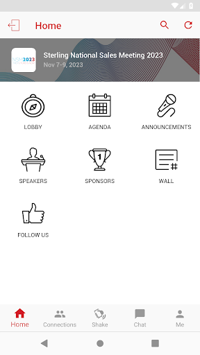 Sterling Events Screen 3