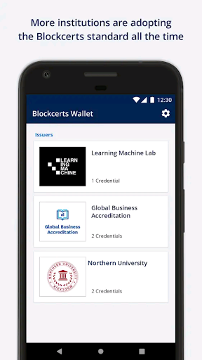 Blockcerts Wallet Screen 2