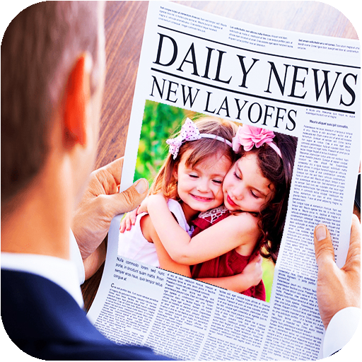 News Paper Photo Frame  Icon