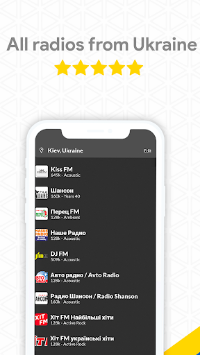 Android application Rádios Ucrânia screenshort