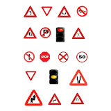 Traffic signal quiz icon
