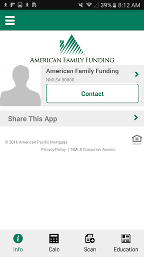 Screenshot of American Family Funding