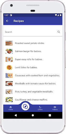 BLW baby meals recipes IA Screen 3