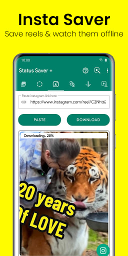 Status Saver + Video Download Screen 2