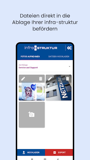 infraUpload Screen 2