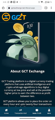 GCT Exchange Screen 3