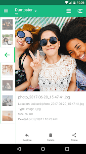 Корзина Dumpster: как восстановить удаленные фото? Screenshot