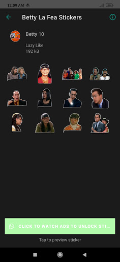 Stickers de Betty La Fea Animados para WhatsApp