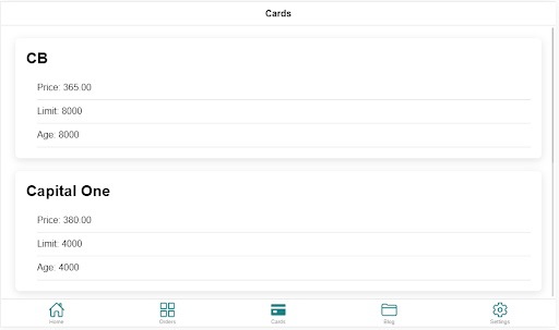 Tradeline Works Screen 3
