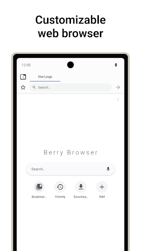 Android application Berry Browser screenshort