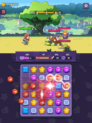 Match Heroes - RPG Mod APK screenshot 13 - Android mod game interface