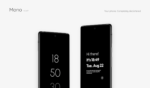 Android application Mono KLWP screenshort