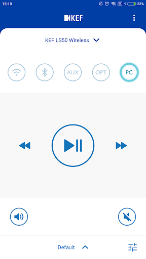 KEF Control Screen 2
