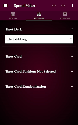 Tarot Spreader Screen 3