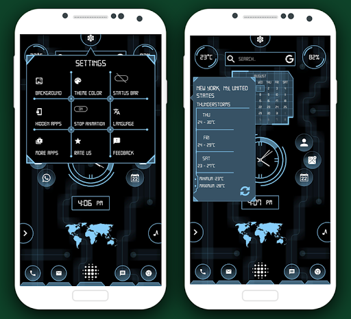 Screenshot of High Style Launcher 2 - Hitech