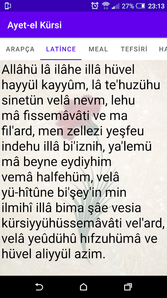 #2. Ayetel Kürsi (Android) By: Turgay Yüzen