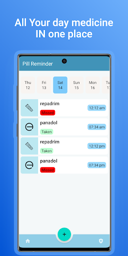 Android application Pill Reminder screenshort