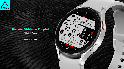 Amser Military Digi Watch Face Screen 2