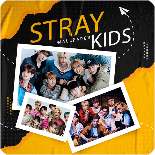 Kpop idol Stray Kids Wallpaper logo