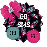GO SMS THEME - Bow Glitz 6 icon