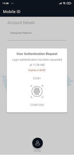 BNM Mobile ID Screen 2