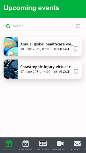 Kennedys events app Screen 2