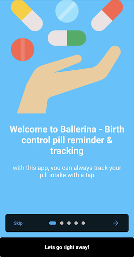Ballerina- woman pill reminder