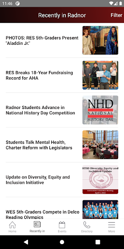 Radnor Twp School District Screen 2