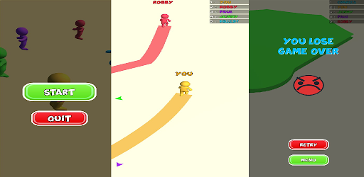 path color line 3d :draw game