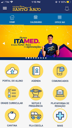 Android application Santo Anjo - App do Aluno screenshort