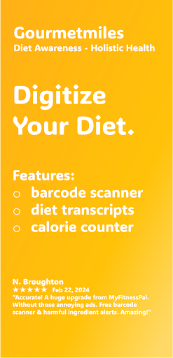 Android application Gourmetmiles: Diet Tracker screenshort