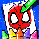 Baixar aplicação Superhero Coloring Book Game & Comics Dra Instalar Mais recente APK Downloader