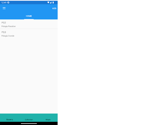 Android application Pelagia Hostels screenshort