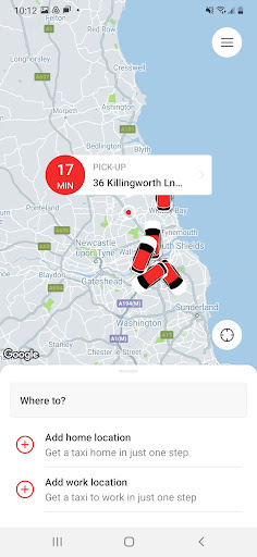 Washington Taxis Screen 2