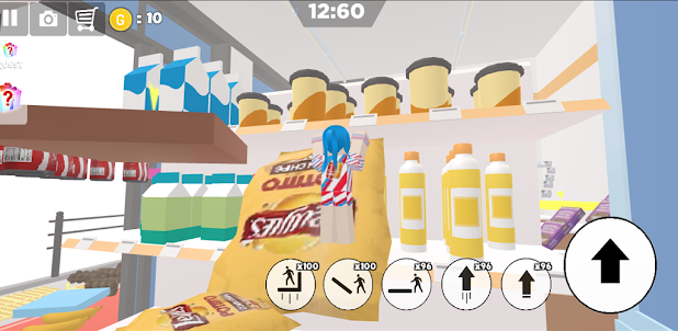 supermarket obby parkour