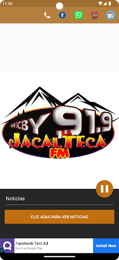 Android application Radio Jacalteca 91.9 FM screenshort