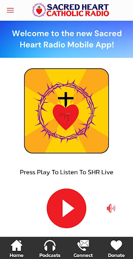 Android application Sacred Heart Radio screenshort