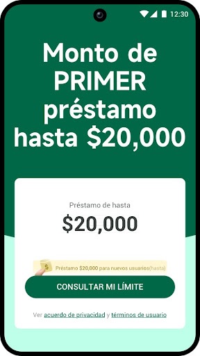 Android application Para Mía-débito y crédito screenshort
