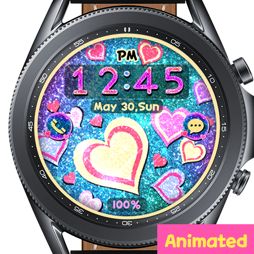 Love Glitter Doodle_Watchface logo