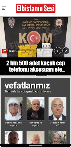 Android application Elbistanın Sesi screenshort