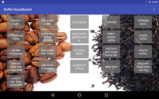 Koffie Soundboard Screen 3