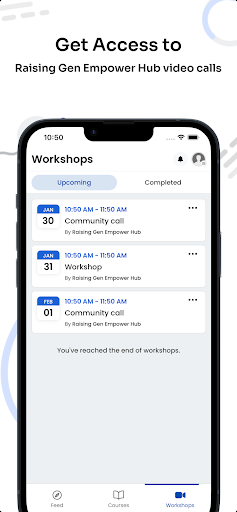 Raising Gen Empower Hub ekran görüntüsü